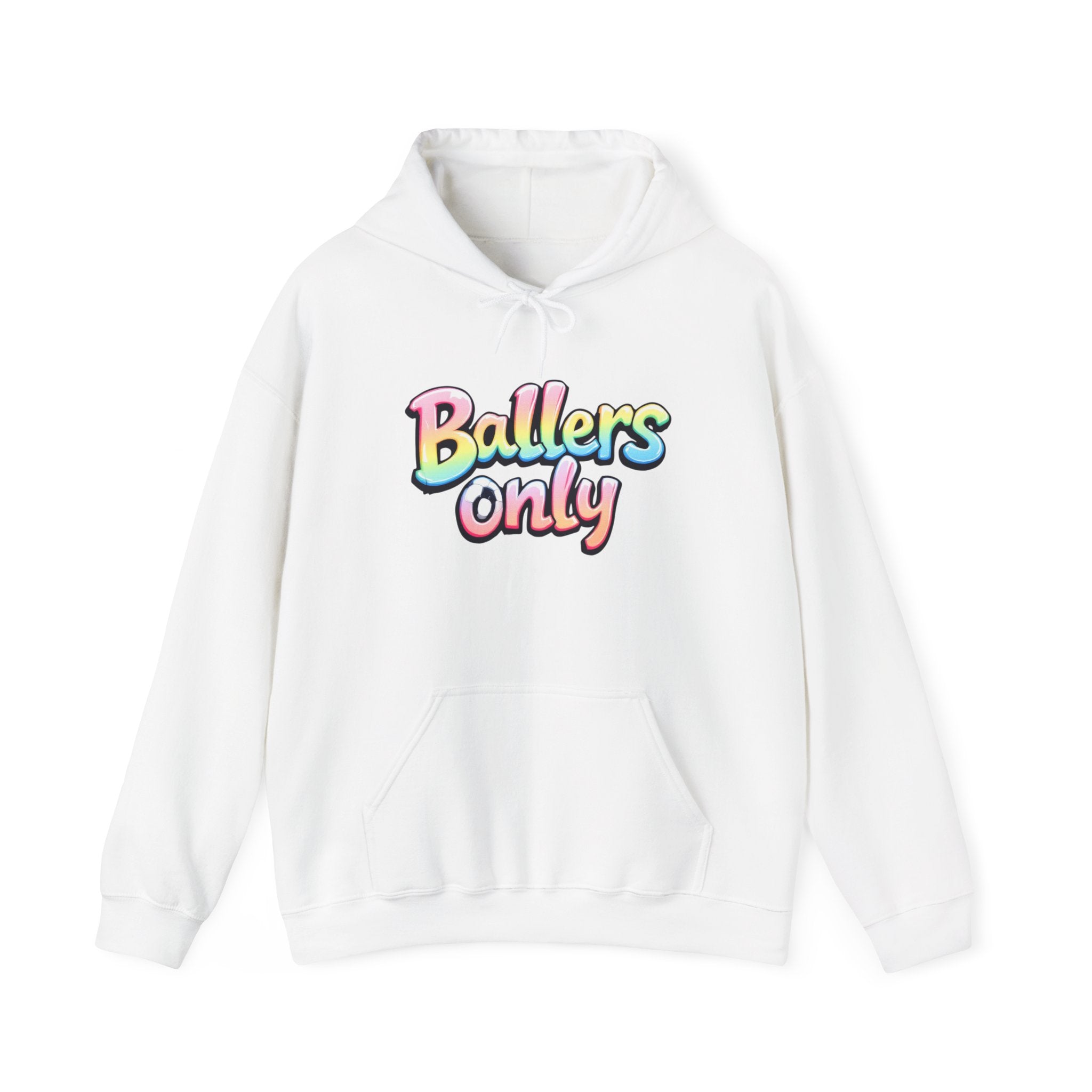 Lady Ballers Pastel Hooded White Sweatshirt