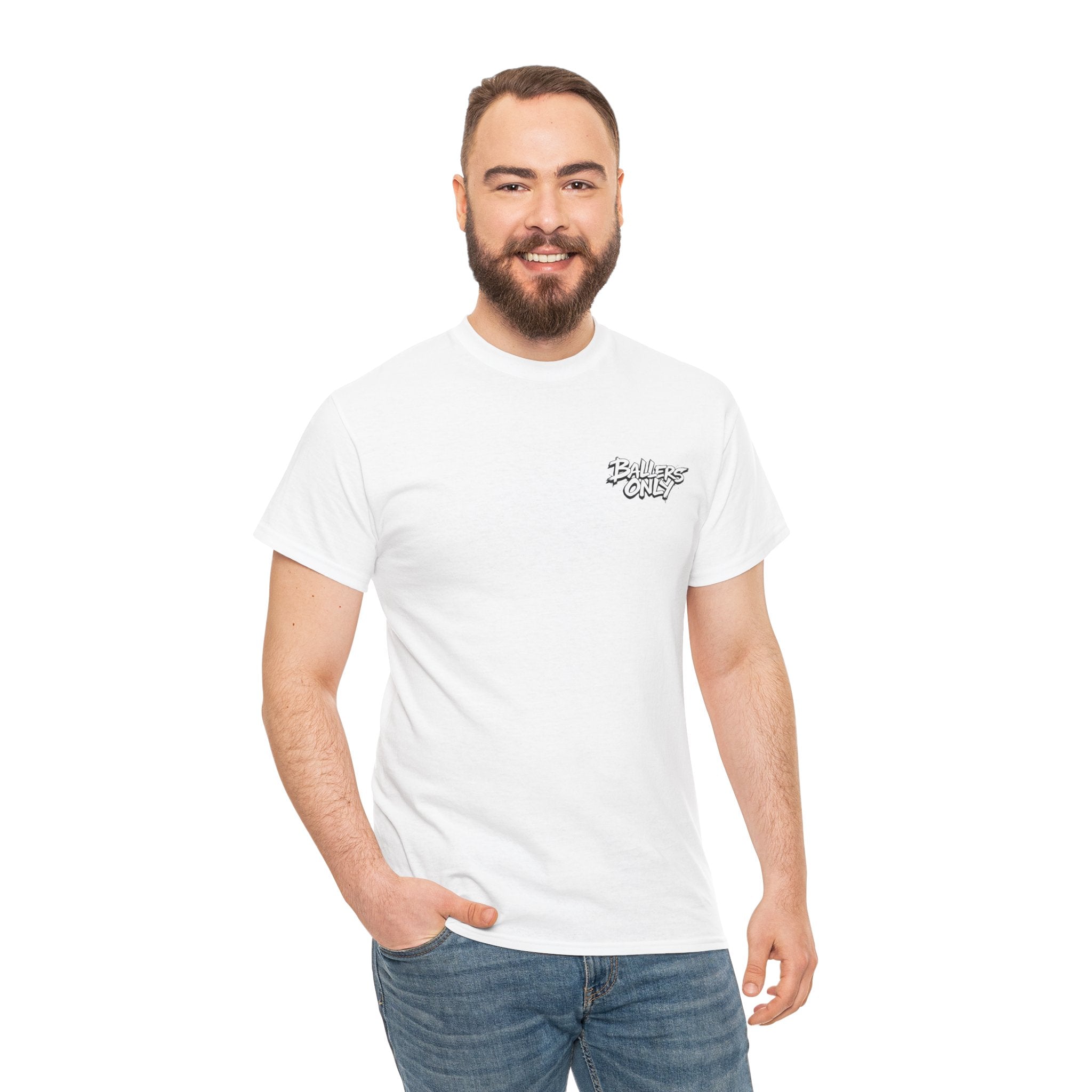 Ballers Only Simple White T-Shirts