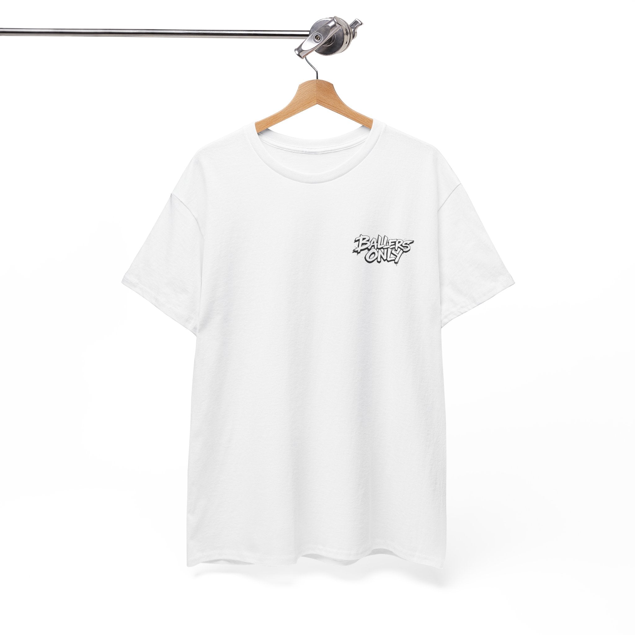 Ballers Only Simple White T-Shirts