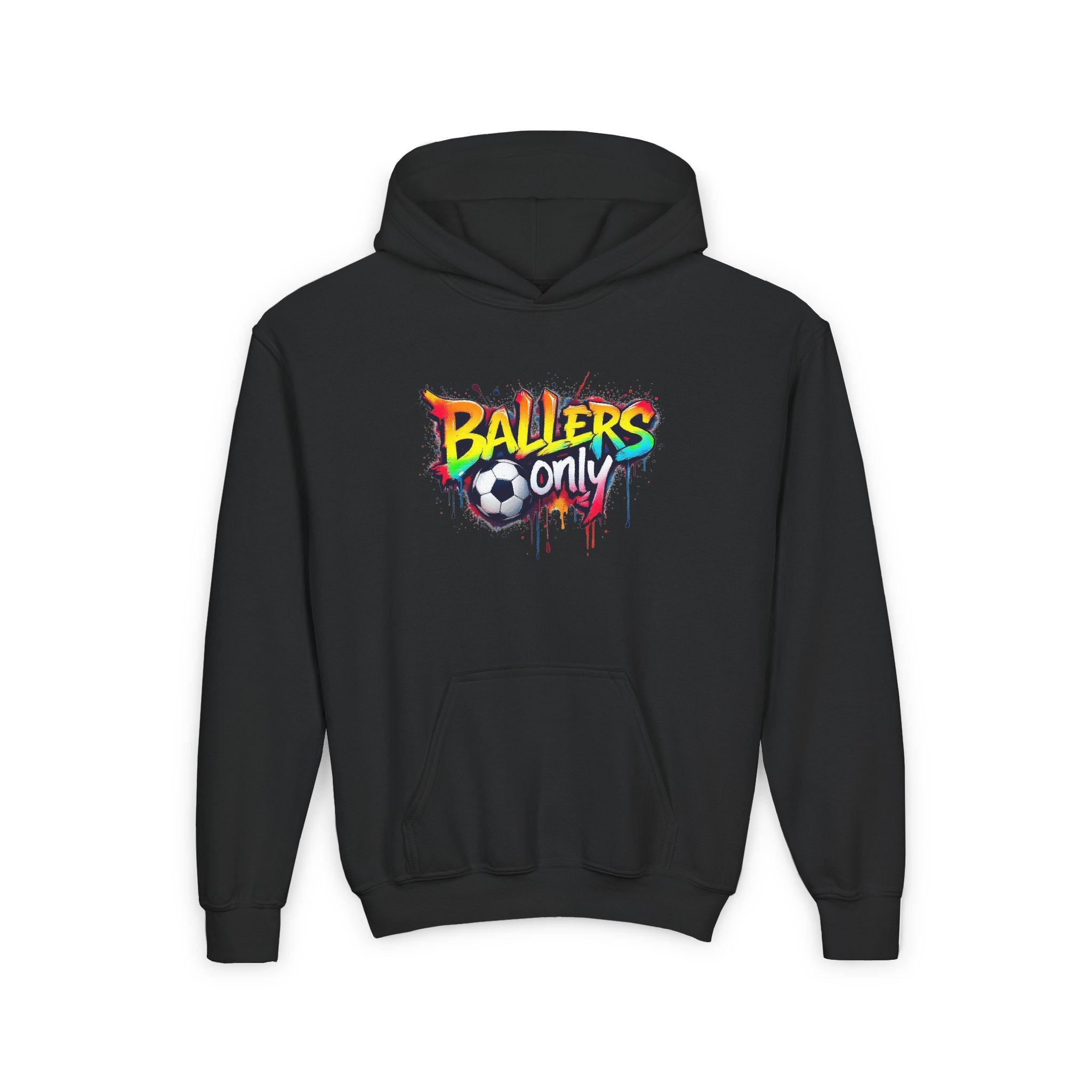 Junior Ballers Spray Can Hooded Black Sweatshirt